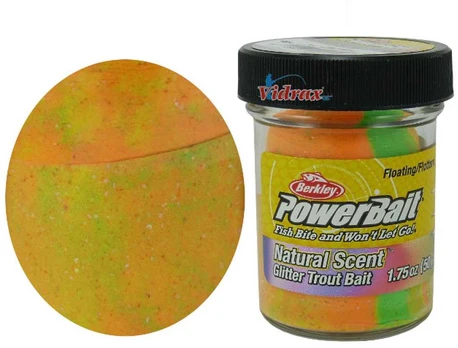 Berkley PowerBait Trout Dough Glitter Salmon Egg Rainbow Schwimmend 50g