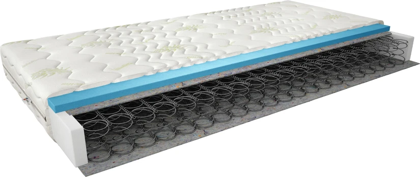 Čiužinys Omini Aloevera, 200 cm x 140 cm, vidutinio kietumo