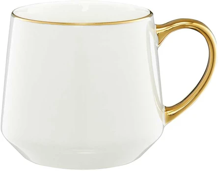 Puodelis Royal 460 ml balta ir-auksinė AMBITION