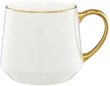 Puodelis Royal 460 ml balta ir-auksinė AMBITION kaina