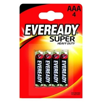 Fujitsu Energizer Bateria Eveready Heavy Duty AAA R3 4 vnt. Pūslė
