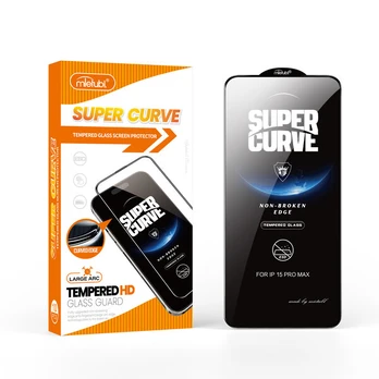 Ekrano apsauga 'Super Curve 5D' Apple iPhone 15 Pro (Bulk)