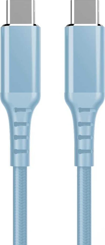 Fuj:tech USB-C - USB-C -kaapeli, 1m, vaaleansininen
