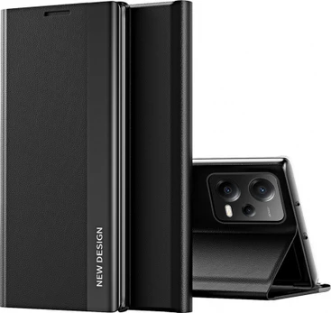 Dėklas Sleep Case Pro Xiaomi Redmi Note 12 5G / Poco X5 5G Juodas