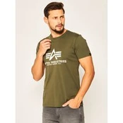 Alpha Industries Marškinėliai Basic 100501 Žalia Regular Fit