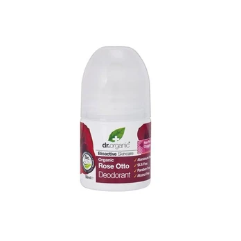 Dr Organic Rose Otto Dezodorantas Roll On 50ml