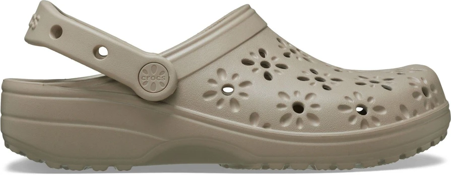 Crocs™ CLASSIC FLORAL CUT OUT CLOG Taupe - 36,5