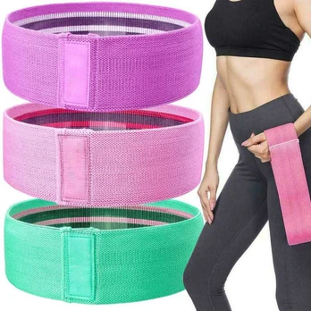 3 elastinių juostų rinkinys mankštai