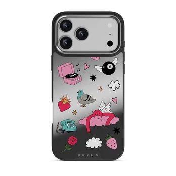 Side Quest - iPhone 17 Pro Max Case, Elite Mirror Dark (MagSafe) / Silver