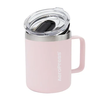 AeroPress kelioninis kavos puodelis, rožinis, 350 ml