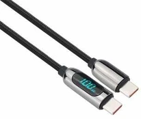 Solight Kabelis USB-C (M) - USB-C (M) 2m juoda