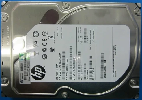 HP „Hewlett Packard Enterprise“ 2 TB 7,2 tūkst. U/min SATA (659339-S21)