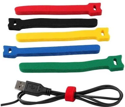 Kabelių laikiklis - mėlynas - Velcro kabelių raištis - 10x150mm