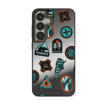Basecamp - Samsung Galaxy S25 Plus Case, Elite Mirror Dark (Magnetic) / Gold