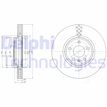DELPHI BG4080C Brake Disc