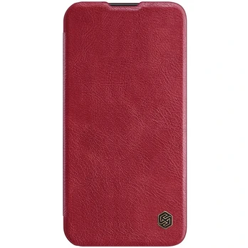 Dėklas Nillkin Qin Pro Leather Case iPhone 14 Plus Raudonas
