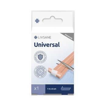 Livsane pleistro juostelė UNIVERSAL 1 m x 6 cm
