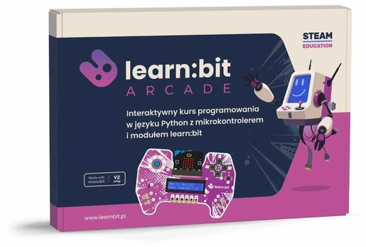 Learnetic learn:bit Arcade – Python programavimo kursas – rinkinys su micro:bit