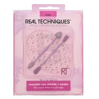Real Techniques Eye Reusable Eye Shields + Swabs 1vnt Moterims Aplikatorius