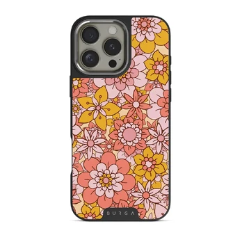 Garden Brunch - Floral iPhone 16 Pro Max Case, Elite Dark (MagSafe) / Silver