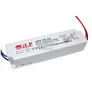 GLP maitinimo šaltinis 24V 72W IP67 (GPV-75-24)