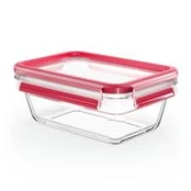 Emsa Clip&Close Glass Food Container 850 ml red