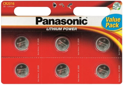 Baterijos Panasonic CR-2016EL/6BP 1vnt