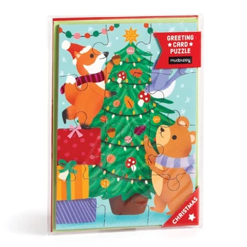 Christmas Critters Greeting Card Puzzle