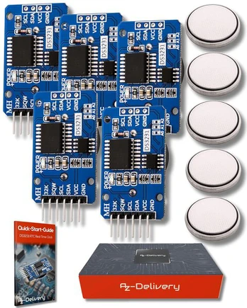 5 x Laiko modulis Ds3231 I2c su Arduino ir Raspberry Pi
