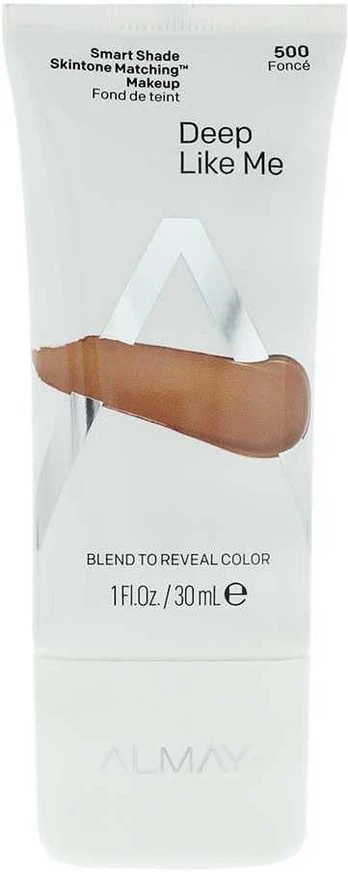 Almay Smart Shade Liquid Foundation 500 Deep Like Me SPF 15, 30 ml