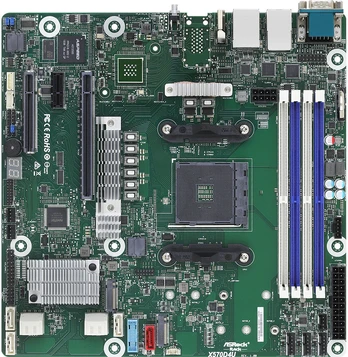 Serveris ASRock pagrindinė plokštė X570D4U