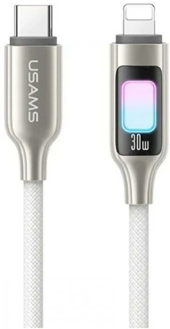 Kabelis USAMS TC Series SJ749 30W USB-C do Lightning 1,2 m titano