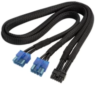 Adapteris SilverStone SST-PP12-PCIE, 130 g, juoda kaina