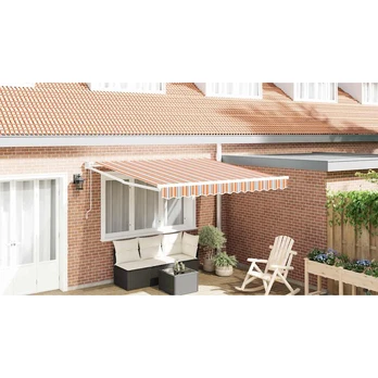 Automatinė įtraukiama markizė, multicolor dryžuota 350x250 cm