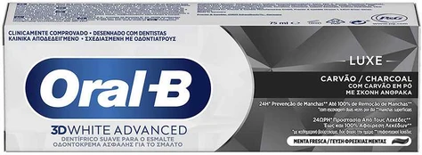 Oral-B 3D Baltas LUXE charcoal toothpaste 75 ml