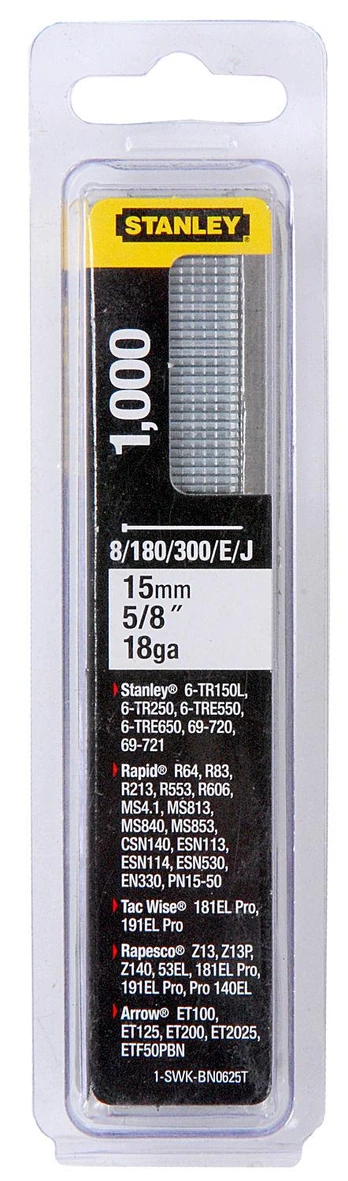 J tipo cinkuotos vinys Stanley, 15 mm, 8/300 / E