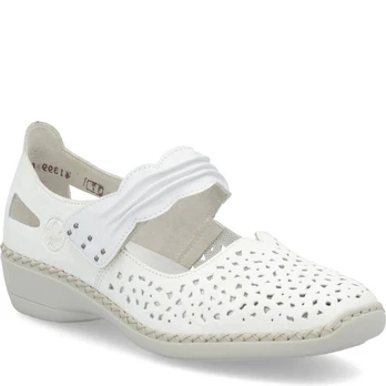Balerinos moterims, Balta, Ballerinas with strap