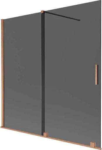 Vonios sienelė Mexen Velar, 160 x 150 cm, Brushed copper/Graphite