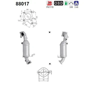 Katalizatoriaus keitiklis AS 88017