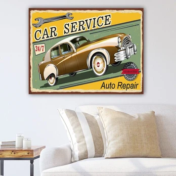Reprodukcija ant drobės Automobilis
