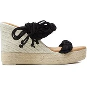 Espadrilės Manebi Hamptons Two Braided Bands Wedge Espadrilles K 1.0 WE Juoda