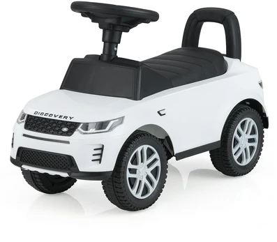 Vaikiškas stumdomas automobilis Baltas