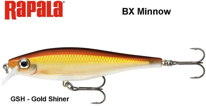 Vobleris Rapala BX Minnow BXM Gold Shiner