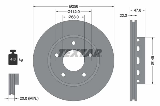 TEXTAR 92174205 Brake Disc