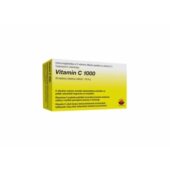 VITAMINAS C 1000 mg, 20 tab.