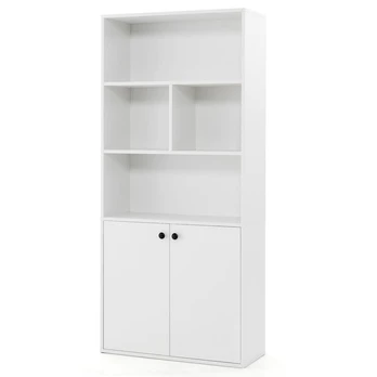 Costway knygų lentyna , 155 cm ,balta