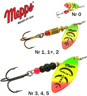 Sukriukė Mepps Aglia Longue Firetiger 18 g