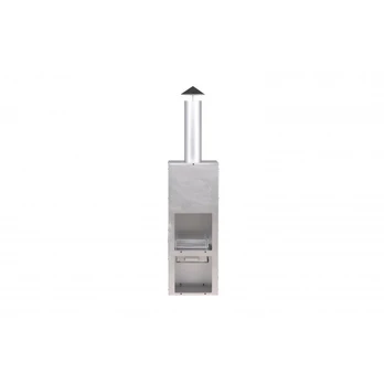 Makarima Firepit Steel - Silver / 45*45*199