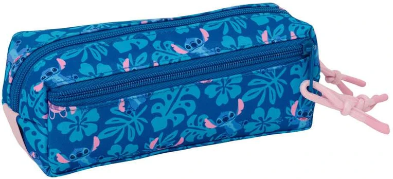 Safta Disney Stitch & Angel triple pencil case