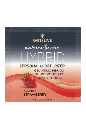 Sensuva Hybrid Personal Moisturizer Strawberry 6ml - Water-Silicone Formula